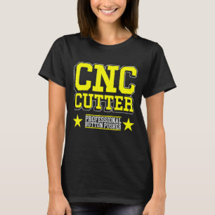 T-shirt Machine à découper opérateur fraiseuse cutters cnc