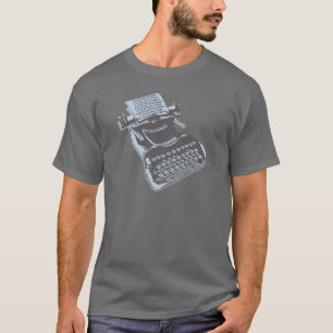 T-shirt Machine à écrire antique