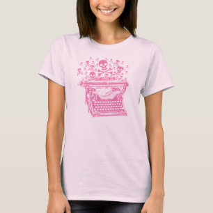 T-shirt Machine à écrire Evil Rose