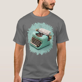 T-shirt Machine à écrire vintage