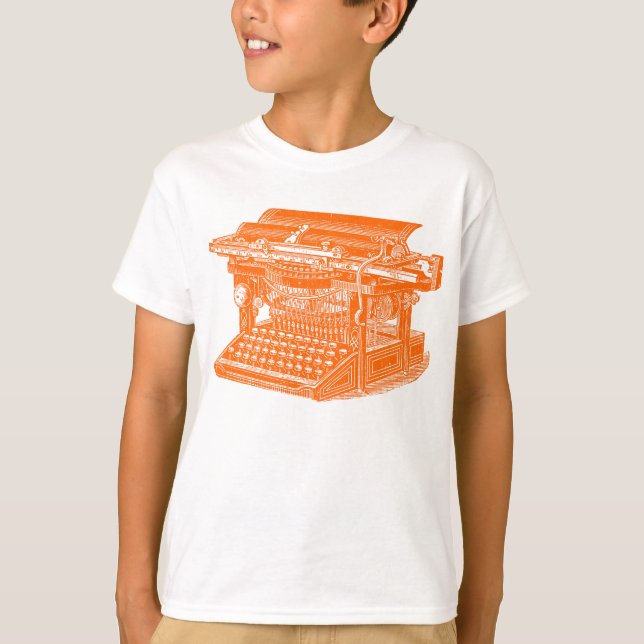 T-shirt Machine à écrire vintage (Devant)