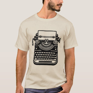 T-shirt Machine à écrire vintage