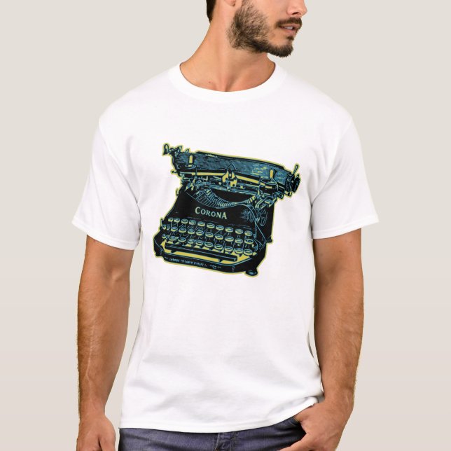 T-shirt Machine à écrire Vintage (Devant)