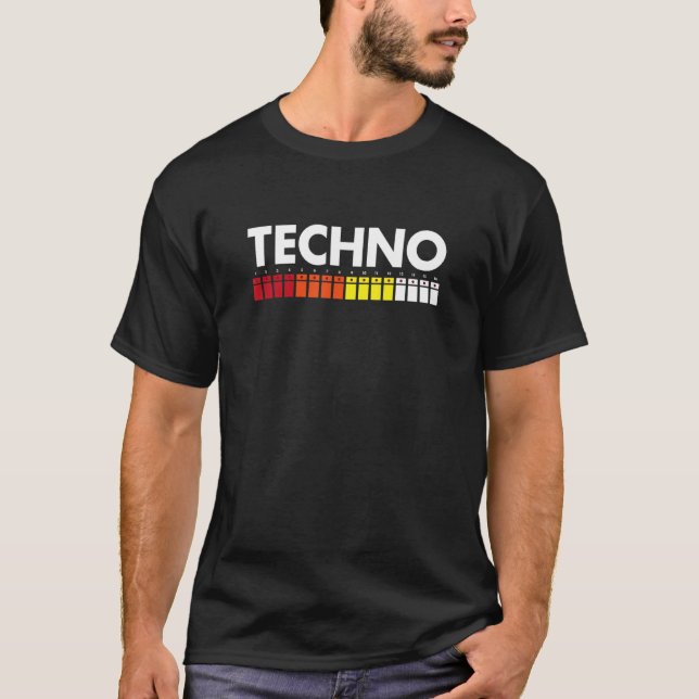 T-shirt Machine à tambour Techno 808 (Devant)