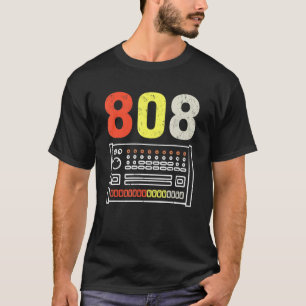 T-shirt Machine À Tambour vintage 808 Pour Hommes Femmes T