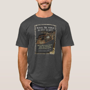 T-shirt Machine de vol rouillée de Steampunk
