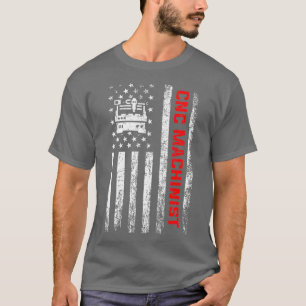 T-shirt Machine d'opérateur cnc américain