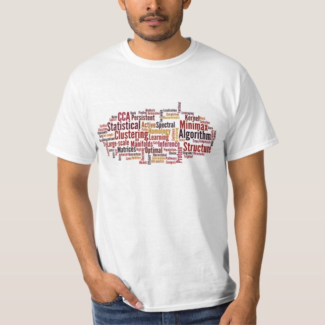 T-shirt Machine Learning Word Cloud (Devant)