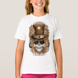 T-shirt Machine rétro Voodoo à vapeur crâne