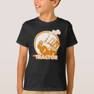 T-shirt Machines agricoles oranges de tracteur
