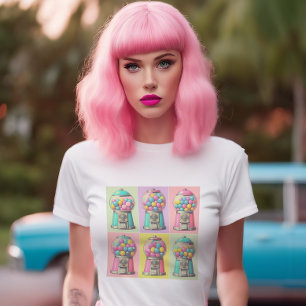 T-shirt Machines Bubblegum de style rétro