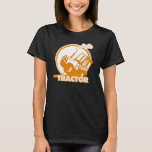 T-shirt Machines de ferme de tracteurs Orange