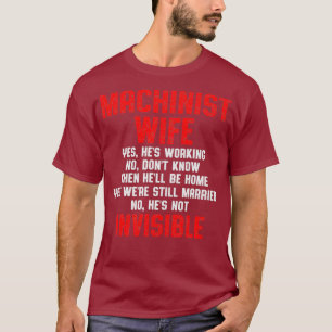 T-shirt Machiniste Épouse Machine Opérateur