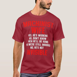 T-shirt Machiniste Épouse Machine Opérateur
