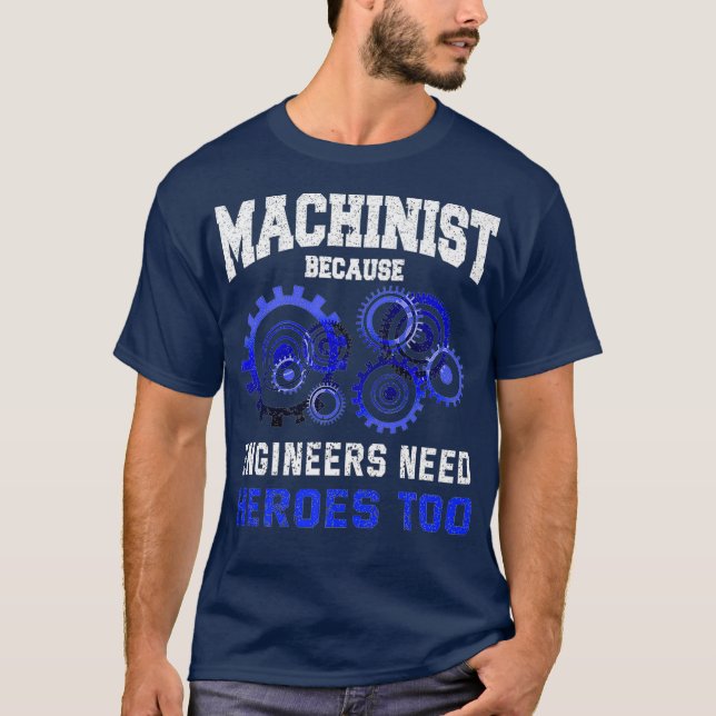 T-shirt Machiniste Funny Opérateur CNC Plaisanterie Devis  (Devant)
