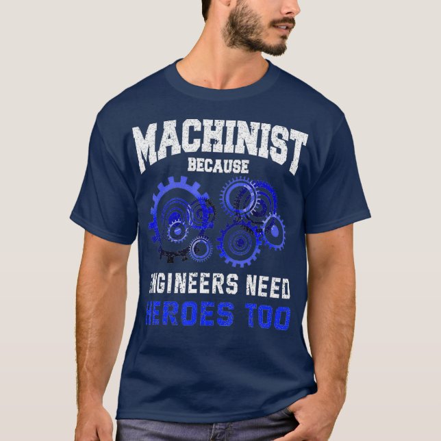 T-shirt Machiniste Funny Opérateur CNC Plaisanterie Devis  (Devant)