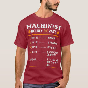 T-shirt Machiniste Horaire Métrage