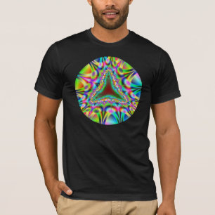T-shirt mâchoire étrangère colorée psychédélique