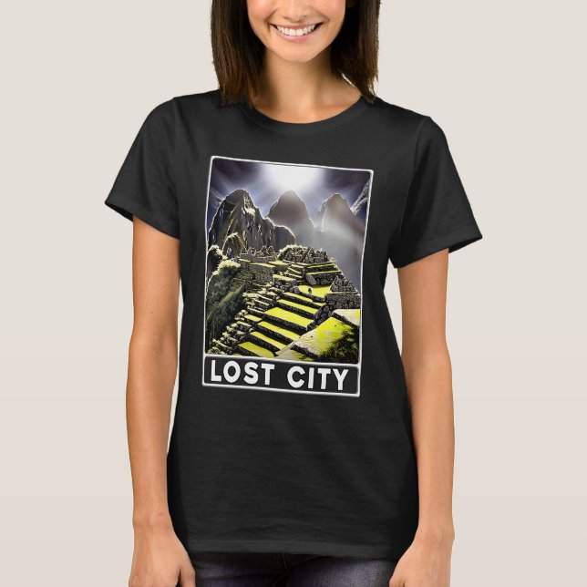 T-shirt Machu Picchu Cordillera Peru Lost City (Devant)