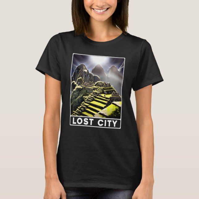 T-shirt Machu Picchu Cordillera Peru Lost City (Devant)