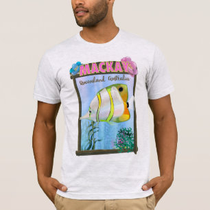 T-shirt Mackay Australie poster de voyage tropical