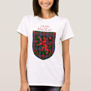 T-shirt MacKay Tartan Scottish Plaid Lion Rampant