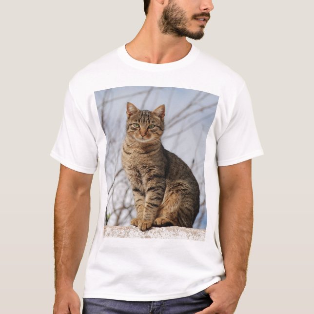 T-shirt Mackerel Tabby Cat (Devant)