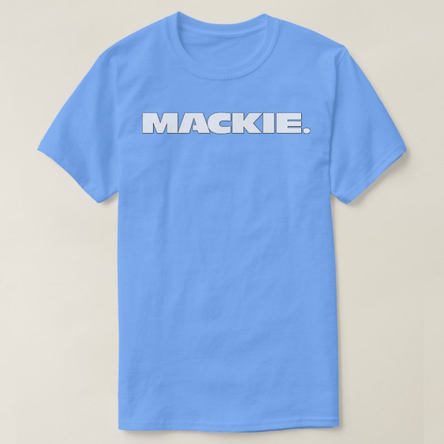 T-shirt Mackie blanc (Design devant)