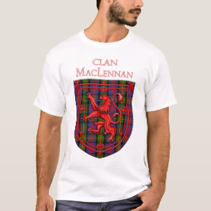 T-shirt MacLennan Tartan Scottish Plaid Lion Rampant