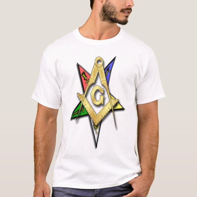 T-shirt Maçon et étoile orientale (Devant)