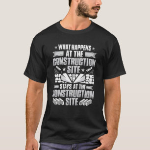 T-shirt Maçon Homme Que Se Passe-T-Il Sur Le Chantier B