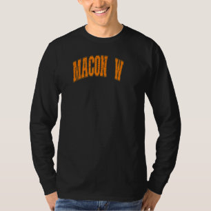 T-shirt Macon Vintage rétro[w] Ville États-Unis Amérique