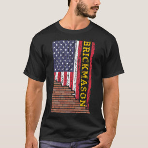 T-shirt Maçonnerie en brique Mason en brique Construction