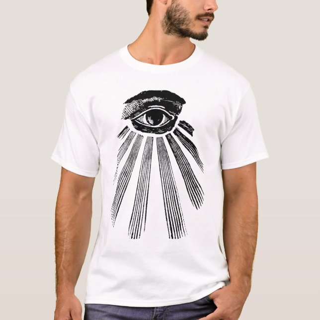 T-shirt maçonnique, carré et commpass, franc-maçon 1 (Devant)