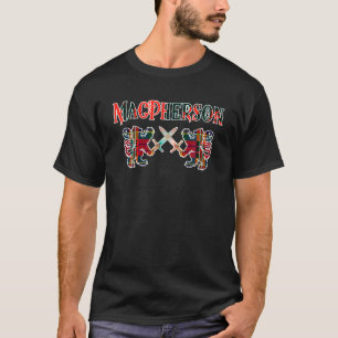 T-shirt MacPherson clan écossais Famille Kilt Tartan Lion