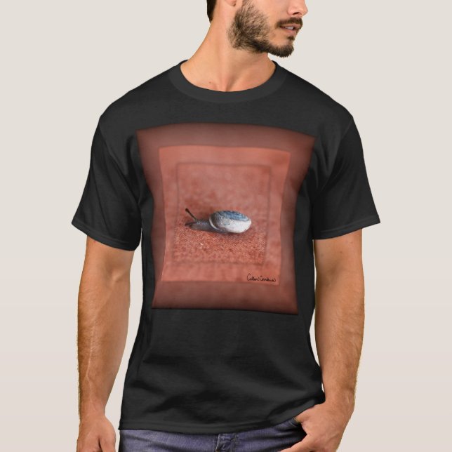 T-shirt Macro Photographie de Snail sur Terracotta (Devant)