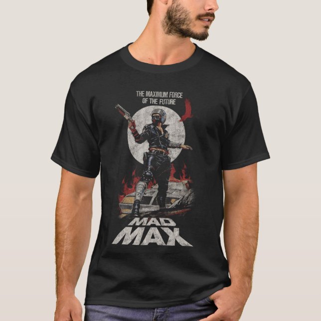 T-shirt Mad Ma DISTRESSED Ma Rockatansky George Miller fri (Devant)