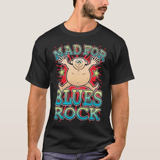 T-shirt Mad Pour Blues Rock (Devant)