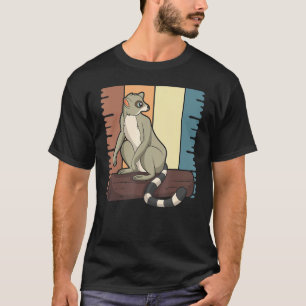 T-shirt Madagascar Sifakas Zoo Animal Singe Retro Lemur