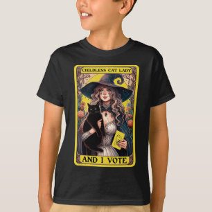 T-shirt Madame Chatte Sans Enfant Et Je Vote