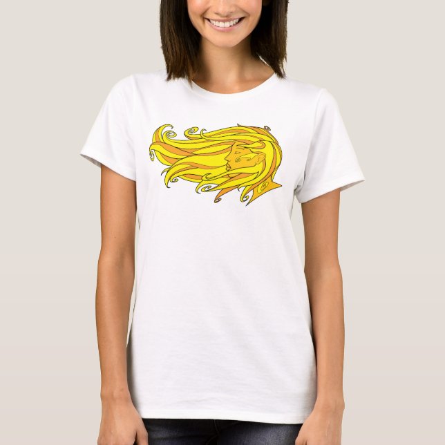 T-shirt Madame de la lumière (Devant)