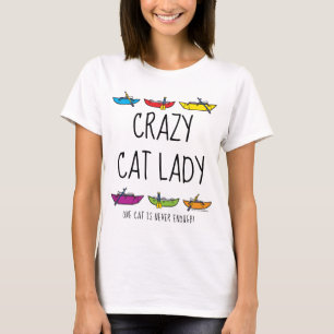T-shirt Madame folle Cataraft de chat