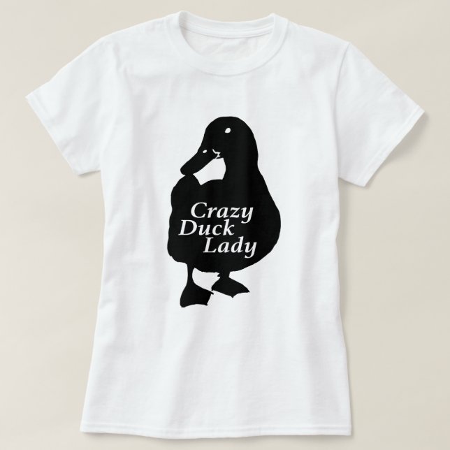 T-shirt Madame folle de canard (Design devant)