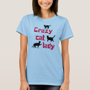 T-shirt Madame folle de chat