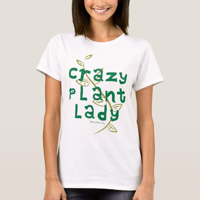 T-shirt Madame folle de plante (Devant)