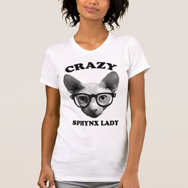 T-shirt Madame folle de Sphynx (Devant)