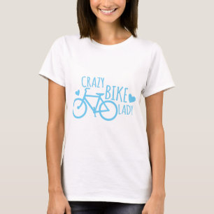 T-shirt Madame folle de vélo