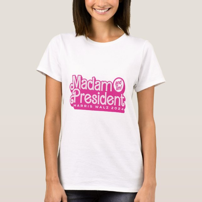 T-shirt Madame la Présidente (et Tim !) Kamala Harris & Ti (Devant)