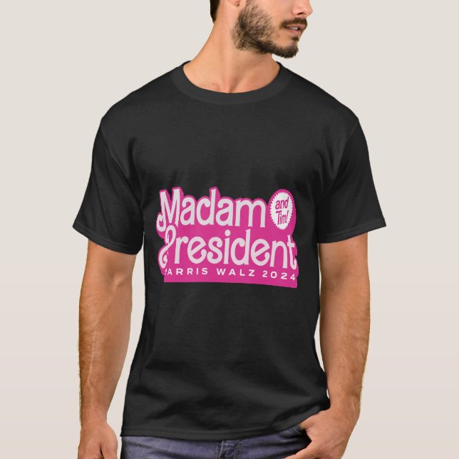 T-shirt Madame la Présidente (et Tim !) Kamala Harris & Ti (Devant)