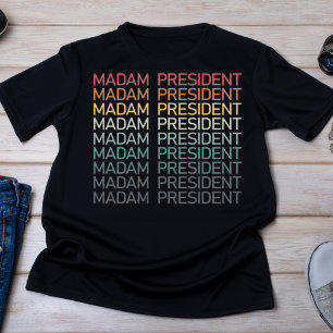 T-shirt Madame le Président Gradient Text L'autonomisation